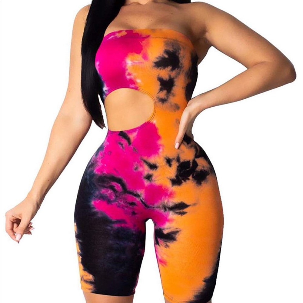 Brand New 💕Tie Dye  Cut Out Playsuit